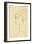 Amedeo Modigliani - Woman in Profile-null-Framed Giclee Print