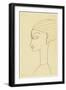 Amedeo Modigliani - Woman in Profile-null-Framed Giclee Print