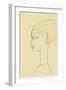 Amedeo Modigliani - Woman in Profile-null-Framed Giclee Print