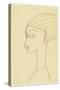 Amedeo Modigliani - Woman in Profile-null-Stretched Canvas