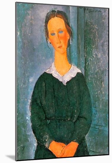 Amedeo Modigliani Young Housemaid Art Print Poster-null-Mounted Poster