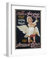 Ameiux Freres, Pates De Foie Gras, French Advertising Poster-null-Framed Giclee Print