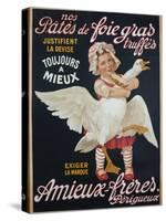 Ameiux Freres, Pates De Foie Gras, French Advertising Poster-null-Stretched Canvas