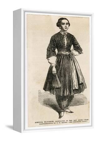 Amelia Bloomer American Reformer Who Wore Full Trousers for Women Now Known  as Bloomers' Prints | AllPosters.com