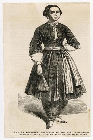 Amelia Bloomer American Reformer Who Wore Full Trousers for Women Now Known  as Bloomers' Prints | AllPosters.com