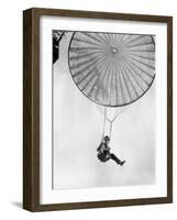 Amelia Earhart Helps Test a Commercial Parachute. June 2, 1935-null-Framed Photo