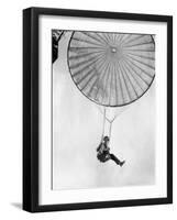 Amelia Earhart Helps Test a Commercial Parachute. June 2, 1935-null-Framed Photo