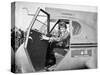 Amelia Earhart in an aeroplane, 1936-Harris & Ewing-Stretched Canvas