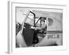 Amelia Earhart in an aeroplane, 1936-Harris & Ewing-Framed Photographic Print