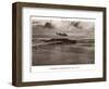 Amelia Earhart in Flight, Oakland to Honolulu, March 17, 1937-Clyde Sunderland-Framed Art Print