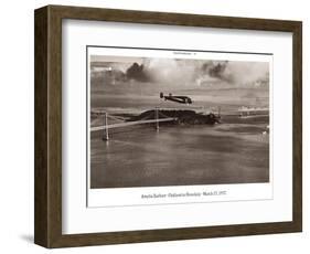 Amelia Earhart in Flight, Oakland to Honolulu, March 17, 1937-Clyde Sunderland-Framed Art Print