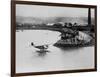 Amelia Earhart's Plane Leaving Port-null-Framed Photographic Print