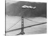 Amelia Earhart's Record Breaking Hop over Golden Gate Bridge-null-Stretched Canvas