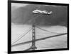 Amelia Earhart's Record Breaking Hop over Golden Gate Bridge-null-Framed Photographic Print