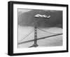 Amelia Earhart's Record Breaking Hop over Golden Gate Bridge-null-Framed Photographic Print