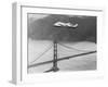 Amelia Earhart's Record Breaking Hop over Golden Gate Bridge-null-Framed Photographic Print