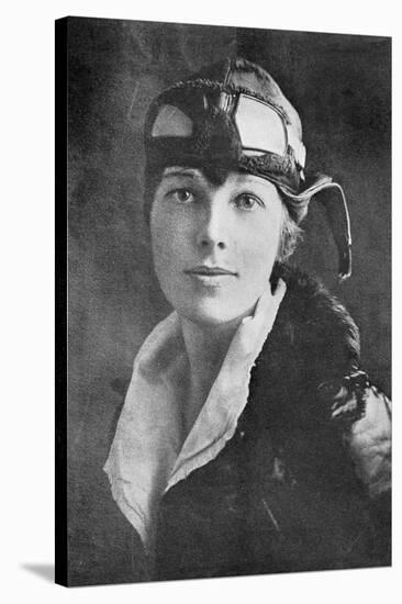 Amelia Earhart, US Aviation Pioneer-Science, Industry and Business Library-Stretched Canvas