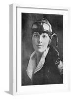 Amelia Earhart, US Aviation Pioneer-Science, Industry and Business Library-Framed Photographic Print