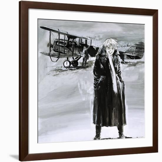 Amelia Earhart-Graham Coton-Framed Giclee Print