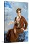 Amelia Earhart-Howard Chandler Christy-Stretched Canvas