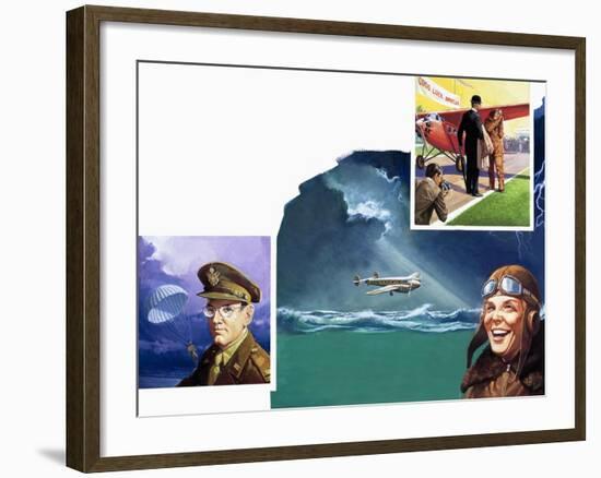 Amelia Earhart-Severino Baraldi-Framed Giclee Print