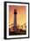 Amelia Island, Florida - Lighthouse and Seagrass-Lantern Press-Framed Art Print