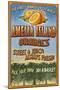 Amelia Island, Florida - Orange Grove - Vinatge Sign-Lantern Press-Mounted Art Print