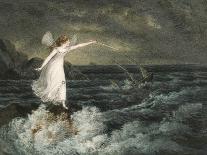 A Fairy Waving Her Magic Wand Across a Stormy Sea-Amelia Jane Murray-Giclee Print