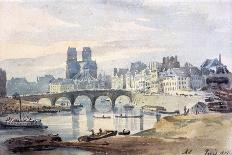 Notre-Dame De Paris from the Ile Saint-Louis, 1819-Amelia Long-Framed Giclee Print