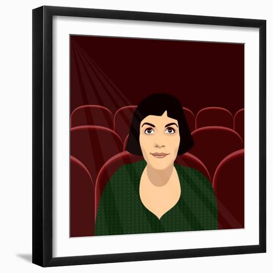 Amelie at the Flix-Claire Huntley-Framed Giclee Print