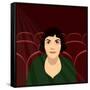 Amelie at the Flix-Claire Huntley-Framed Stretched Canvas