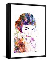 Amelie Watercolor-Anna Malkin-Framed Stretched Canvas