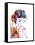 Amelie Watercolor-Anna Malkin-Framed Stretched Canvas