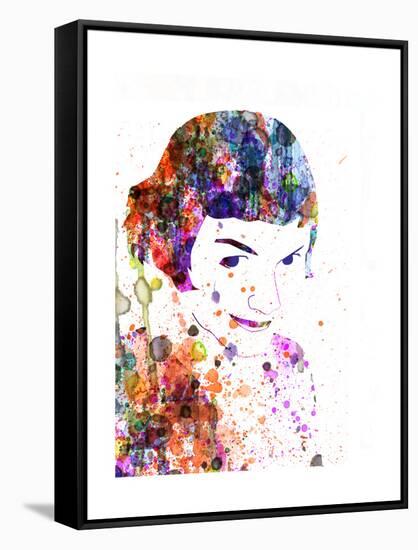 Amelie Watercolor-Anna Malkin-Framed Stretched Canvas