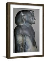 Amenhotep II, Schist Statue, Reign of Amenhotep II, from Courtyard of Cachette, Temple of Amun-null-Framed Giclee Print