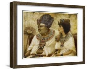 Amenhotep III and Tiy-Winifred Brunton-Framed Art Print