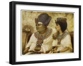 Amenhotep III and Tiy-Winifred Brunton-Framed Art Print