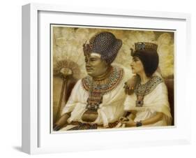 Amenhotep III and Tiy-Winifred Brunton-Framed Art Print