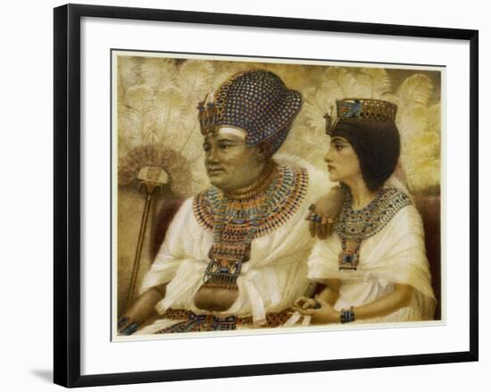 Amenhotep III and Tiy-Winifred Brunton-Framed Art Print