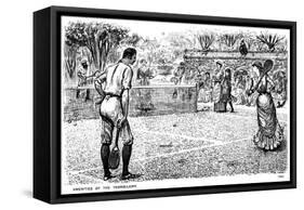 Amenities of the Tennis Lawn, 1883-George Du Maurier-Framed Stretched Canvas