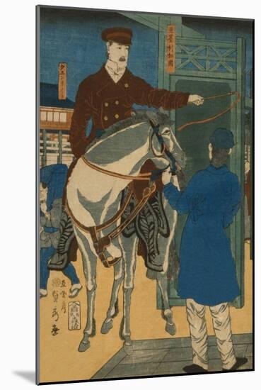 America (Amerikakoku)-Sadahide Utagawa-Mounted Art Print