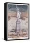 America and France', Music Score for Song About the Statue of Liberty by Harrison Millard (1830-95)-null-Framed Stretched Canvas