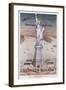 America and France', Music Score for Song About the Statue of Liberty by Harrison Millard (1830-95)-null-Framed Giclee Print