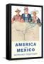 America and Mexico Work Together-null-Framed Stretched Canvas