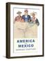 America and Mexico Work Together-null-Framed Art Print