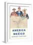America and Mexico Work Together-null-Framed Art Print