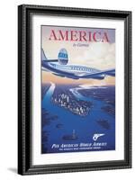 America by Clipper-Kerne Erickson-Framed Art Print