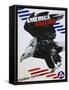 America Calling Poster-Herbert Matter-Framed Stretched Canvas