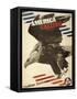 America Calling, Take Your Place in Civilian Defense, c.1941-Herbert Matter-Framed Stretched Canvas