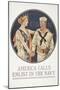 "America Calls, Enlist in the Navy" Poster, 1917-Joseph Christian Leyendecker-Mounted Giclee Print